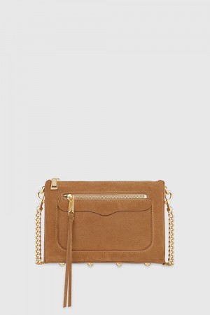 Rebecca Minkoff Avery Crossbody Umhängetasche Damen Braun | SPD218309