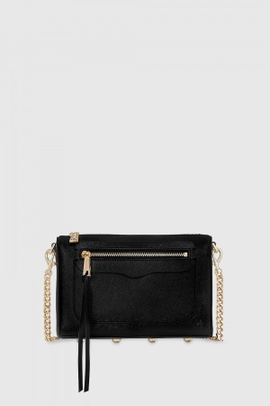 Rebecca Minkoff Avery Crossbody Umhängetasche Damen Schwarz | GZL894170
