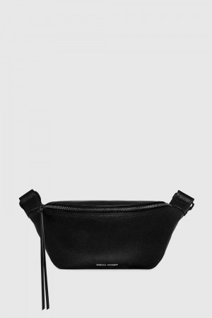 Rebecca Minkoff Bree Belt Bag With Webbing Strap Gürteltasche Damen Schwarz | QJL614958