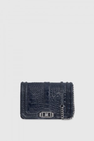 Rebecca Minkoff Chevron Quilted Small Love Crossbody Umhängetasche Damen Grau | HLE193402
