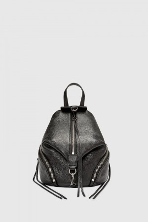 Rebecca Minkoff Convertible Mini Julian Backpack Rucksäcke Damen Schwarz Grau | RQZ765180