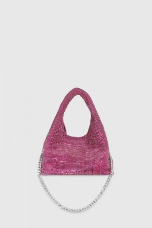 Rebecca Minkoff Crystal Mini Chain Carryall Schultertasche Damen Rosa | AFT369017