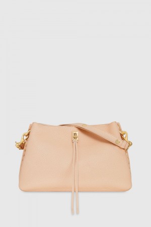 Rebecca Minkoff Darren E/W Shoulder Bag Schultertasche Damen Beige | MLB901754