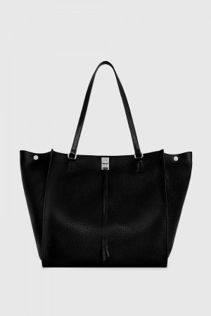 Rebecca Minkoff Darren E/W Tote Tragetaschen Damen Schwarz | USA287061