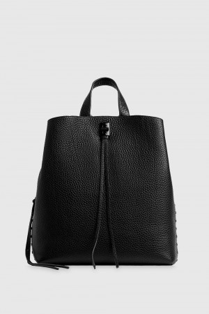 Rebecca Minkoff Darren Medium Backpack Rucksäcke Damen Schwarz | OWM570132