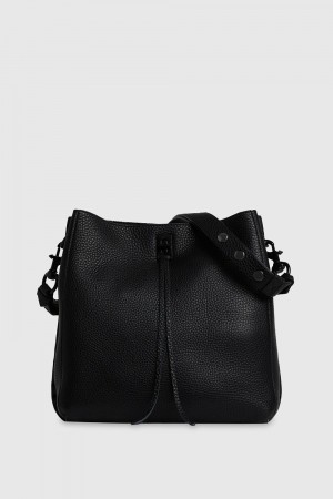 Rebecca Minkoff Darren Shoulder Bag Schultertasche Damen Schwarz Schwarz | TVY160879
