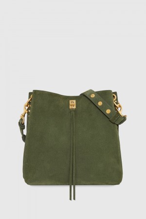 Rebecca Minkoff Darren Shoulder Bag Schultertasche Damen Olivgrün | ZNU530926