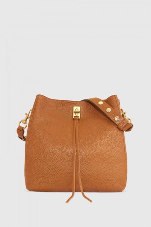 Rebecca Minkoff Darren Shoulder Bag Schultertasche Damen Caramello | KDS709512
