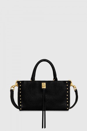 Rebecca Minkoff Darren Top Handle Crossbody Umhängetasche Damen Schwarz | MDS049257
