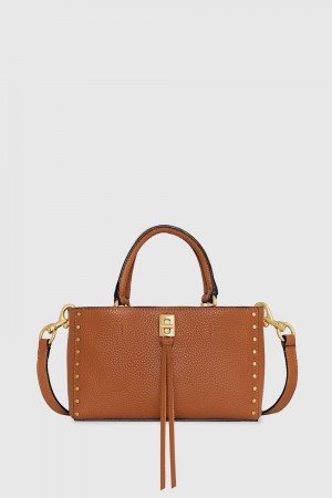 Rebecca Minkoff Darren Top Handle Crossbody Umhängetasche Damen Caramello | GKR049678