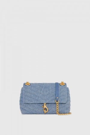 Rebecca Minkoff Edie Crossbody Umhängetasche Damen Blau | OQA386419