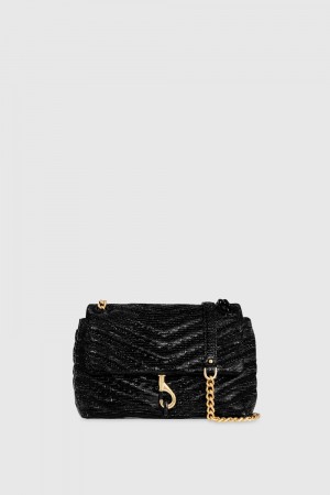 Rebecca Minkoff Edie Crossbody Umhängetasche Damen Schwarz Mehrfarbig | DIH483201