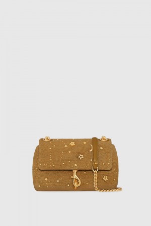 Rebecca Minkoff Edie Crossbody With Celestial Studs Umhängetasche Damen Dunkelorange | VFK632890