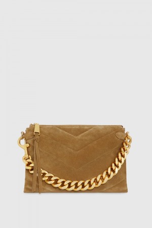 Rebecca Minkoff Edie Maxi Crossbody Unterarmtasche-Taschen Damen Orange | GFL920813