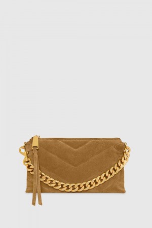 Rebecca Minkoff Edie Maxi Medium Crossbody Kleine Lederwaren Damen Orange | XHB698251