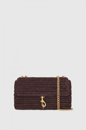 Rebecca Minkoff Edie Medium Crossbody Umhängetasche Damen Cigaro | REW193758