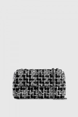 Rebecca Minkoff Edie Medium Crossbody Umhängetasche Damen Schwarz Mehrfarbig | YSW403592