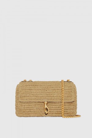 Rebecca Minkoff Edie Medium Crossbody Umhängetasche Damen Schwarz | AGL592873