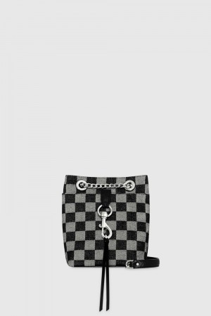 Rebecca Minkoff Edie Mini Bucket Umhängetasche Damen Schwarz | GUN780249