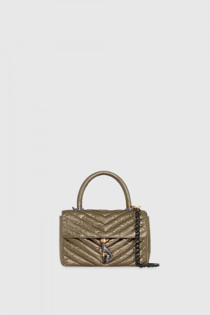 Rebecca Minkoff Edie Top Handle Umhängetasche Damen Braun | OUZ473910