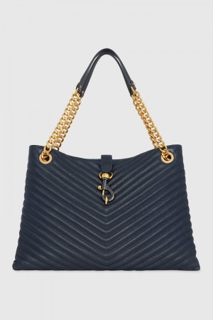 Rebecca Minkoff Edie Tote Tragetaschen Damen Blau | JIE523946
