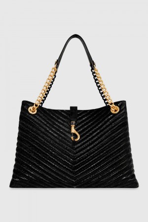 Rebecca Minkoff Edie Tote Tragetaschen Damen Schwarz Mehrfarbig | VIP246398