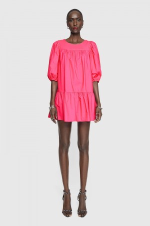 Rebecca Minkoff Felicity Dress Kleid Damen Rosa | MNS163487