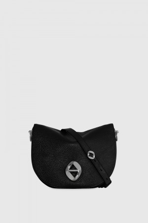 Rebecca Minkoff G Large Saddle Umhängetasche Damen Schwarz | COS485329