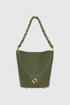 Rebecca Minkoff Infinity Bucket Bucket Tasche Damen Olivgrün | EYF180574