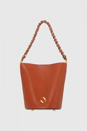 Rebecca Minkoff Infinity Bucket Bucket Tasche Damen Braun | XKO759618