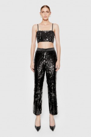 Rebecca Minkoff Jane Sequin Trouser Unterteile Damen Mehrfarbig | LBO243908