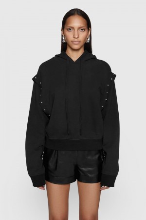 Rebecca Minkoff Jessie Stud Hoodie Oberteile Damen Mehrfarbig | KQP548620