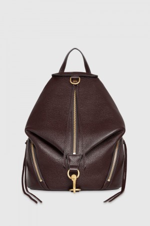 Rebecca Minkoff Julian Backpack Rucksäcke Damen Cigaro/Antique Brass | HVB031745
