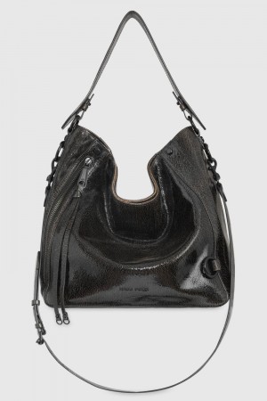 Rebecca Minkoff M.A.B. Hobo Hobo Tasche Damen Schwarz Braun Schwarz | EHA139254