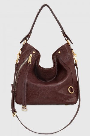 Rebecca Minkoff M.A.B. Hobo Schultertasche Damen Cigaro/Antique Brass | HPR085432