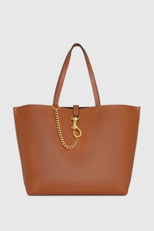 Rebecca Minkoff Megan Large Tote Tragetaschen Damen Caramello | HSB140273