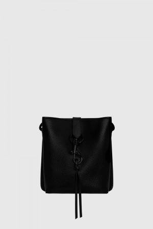 Rebecca Minkoff Megan Mini Feed Umhängetasche Damen Schwarz | KFH840735