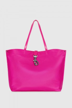 Rebecca Minkoff Megan Nylon Tote Tragetaschen Damen Rosa | HXQ608934
