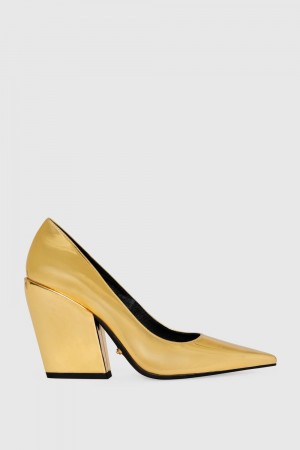 Rebecca Minkoff Megan Pump Pumps Damen Gold | FIX548390