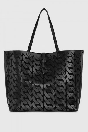 Rebecca Minkoff Megan Soft Large Tote Tragetaschen Damen Schwarz Schwarz | TJX528619