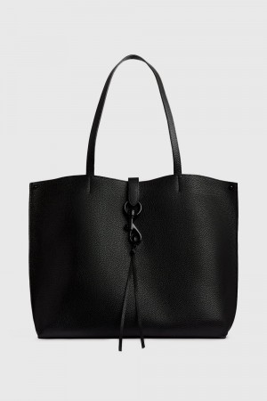 Rebecca Minkoff Megan Tote Tragetaschen Damen Schwarz Schwarz | QDB861573