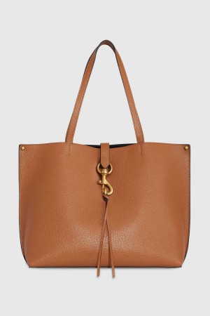 Rebecca Minkoff Megan Tote Tragetaschen Damen Caramello/Antique Brass | ONJ420851