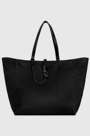 Rebecca Minkoff Megan Weekender Tote Tragetaschen Damen Schwarz Schwarz | YKR945136