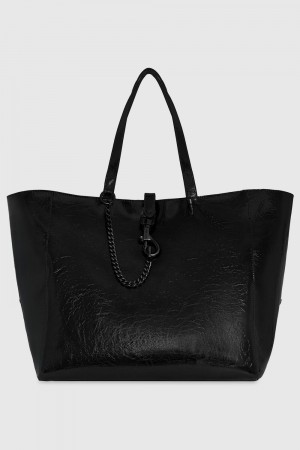 Rebecca Minkoff Megan Weekender Tote With Travel Sleeve Tragetaschen Damen Schwarz Schwarz | JUS076389