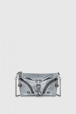 Rebecca Minkoff Mini Julian Crossbody Umhängetasche Damen Dunkelgrau | ZIF498213