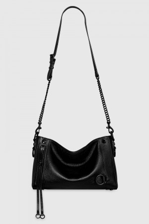 Rebecca Minkoff Mini M.A.B. Crossbody Umhängetasche Damen Schwarz Schwarz | LKH681509