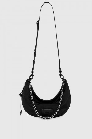 Rebecca Minkoff Nolita Zip Around Crossbody Umhängetasche Damen Schwarz | EBG396078