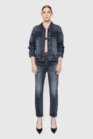Rebecca Minkoff Ozzy Studded Straight Leg Unterteile Damen Waschen | GVL280914