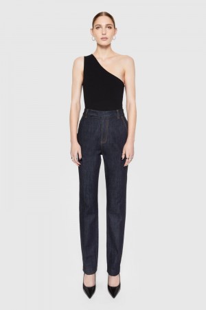 Rebecca Minkoff Penny Hi-Rise Jean Unterteile Damen Tiefesblau | UBN259704