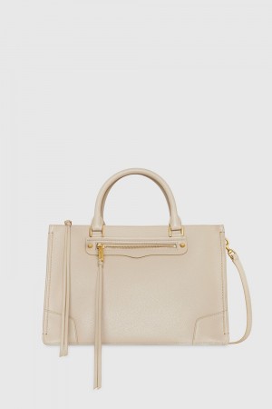 Rebecca Minkoff Regan Satchel Top Handle Bags Damen Braun | LAB248036